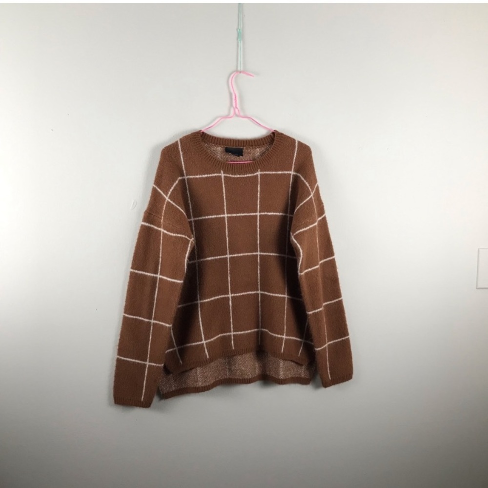 Lumiere | windowpane cozy sweater